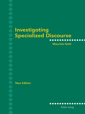 cover image of Investigating Specialized Discourse